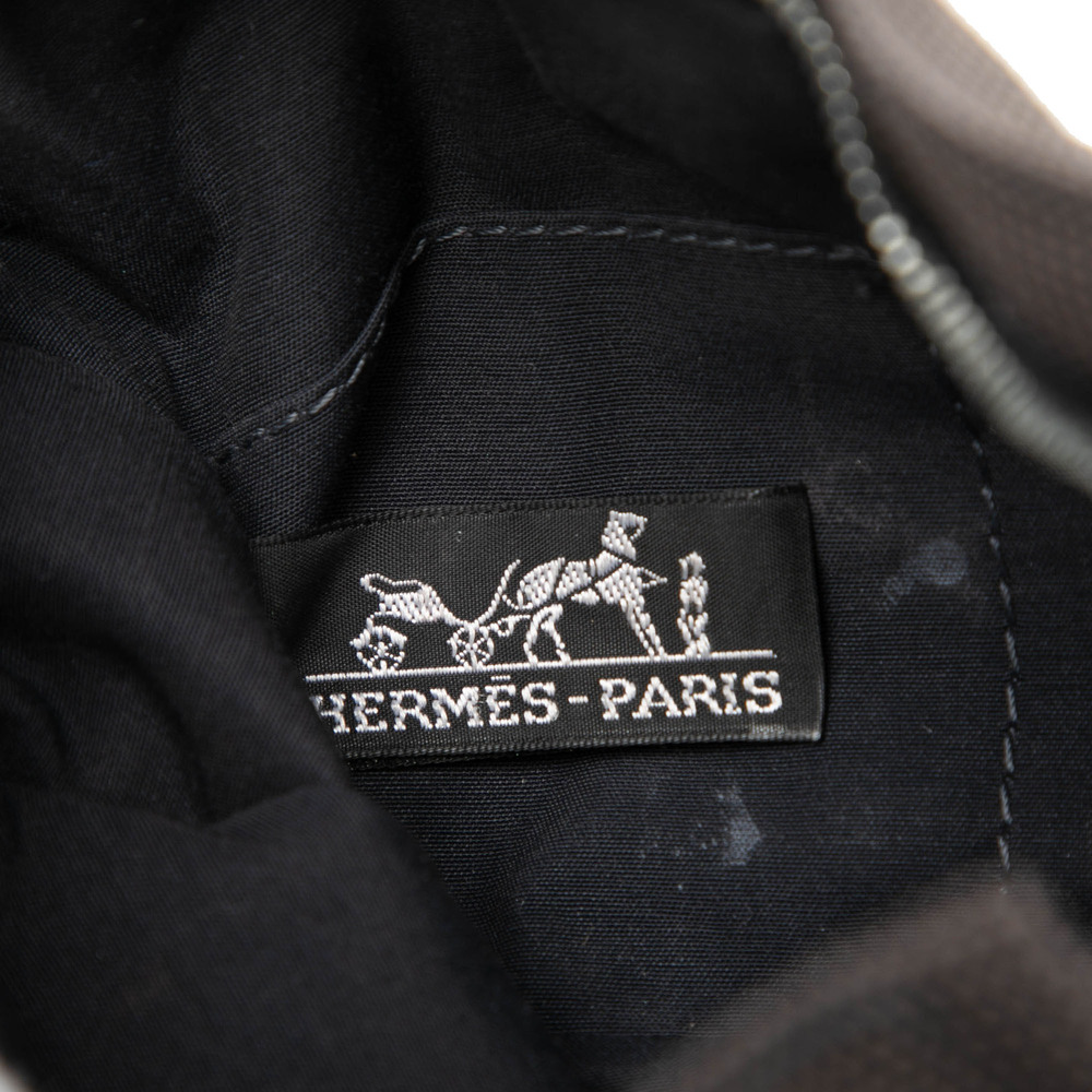 Pre-Loved Hermes Canvas Herline Pouch - Picture 5 of 6